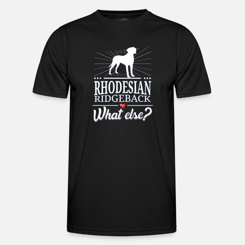 Rhodesian Ridgeback what else? - Männer Funktions-T-Shirt - Schwarz
