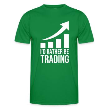 I'd Rather Be Trading - Männer Funktions-T-Shirt - Kelly Green - Vorne - AI Model Male 178 dark (178cm)