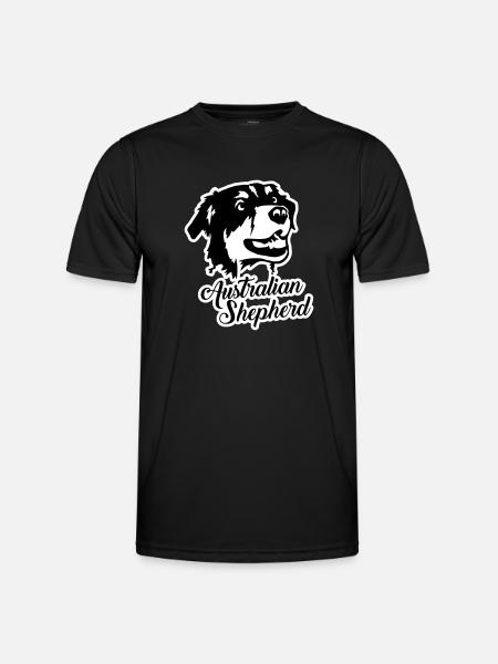 Australian Shepherd - Men's Functional T-Shirt - black