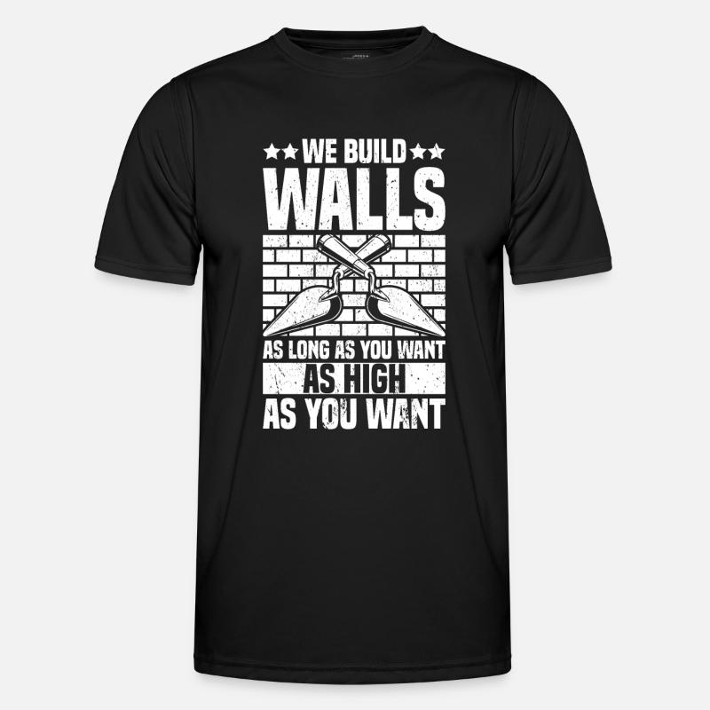 Bricklayer Brick Layer Brickmason Mason - Men's Functional T-Shirt - black