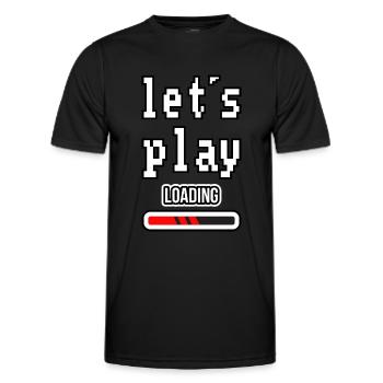Let´s play - Männer Funktions-T-Shirt - Schwarz - Vorne - AI Model Male 178 dark (178cm)