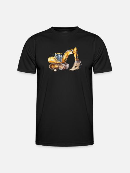 Bagger - Männer Funktions-T-Shirt - Schwarz
