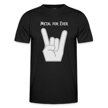 métal - T-shirt sport Homme - noir - Devant - AI Model Male 178 dark (178cm)