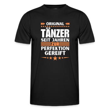 Dancers Matured to Perfection - Men's Functional T-Shirt - black - Front - AI Model Male 178 dark (178cm)