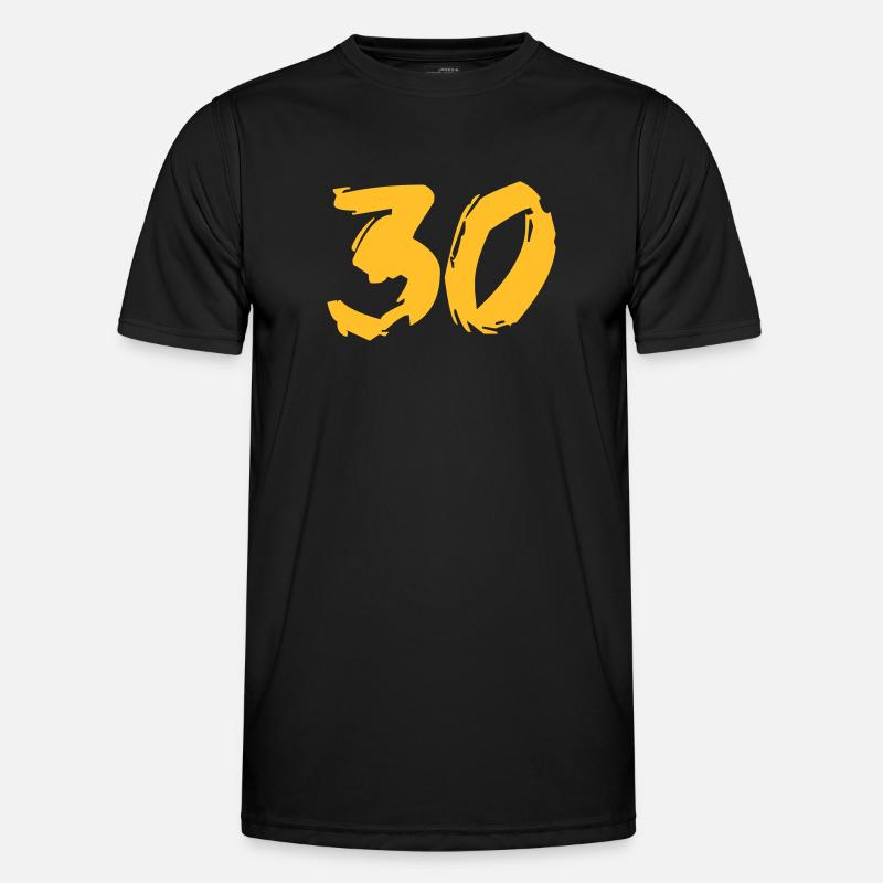 Brushed 30 - Männer Funktions-T-Shirt - Schwarz