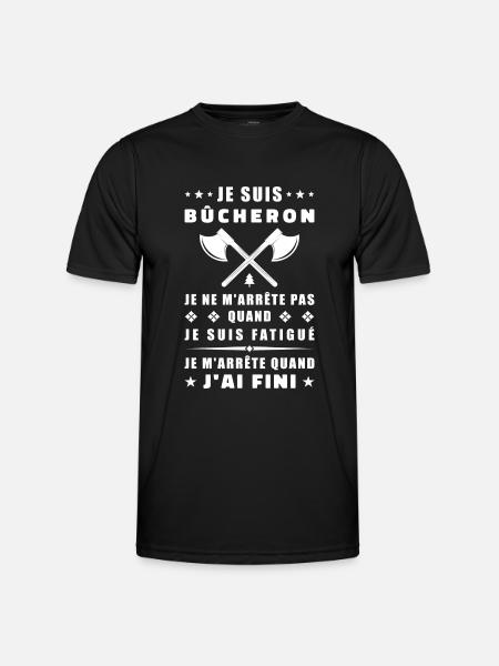 I'm a lumberjack - Men's Functional T-Shirt - black