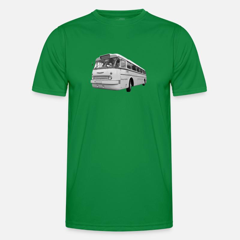 Ikarus 66 Bus Ungarn Oldtimer DDR Ostalgie Männer Funktions-T-Shirt