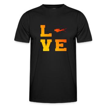 Scuba Diver Plongeurs Plongée Diver Scuba Divers - T-shirt sport Homme - noir - Devant - AI Model Male 178 dark (178cm)