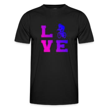 Vélo de route pour femmes Vélo de course Cyclisme sur route pour hommes - T-shirt sport Homme - noir - Devant - AI Model Male 178 dark (178cm)