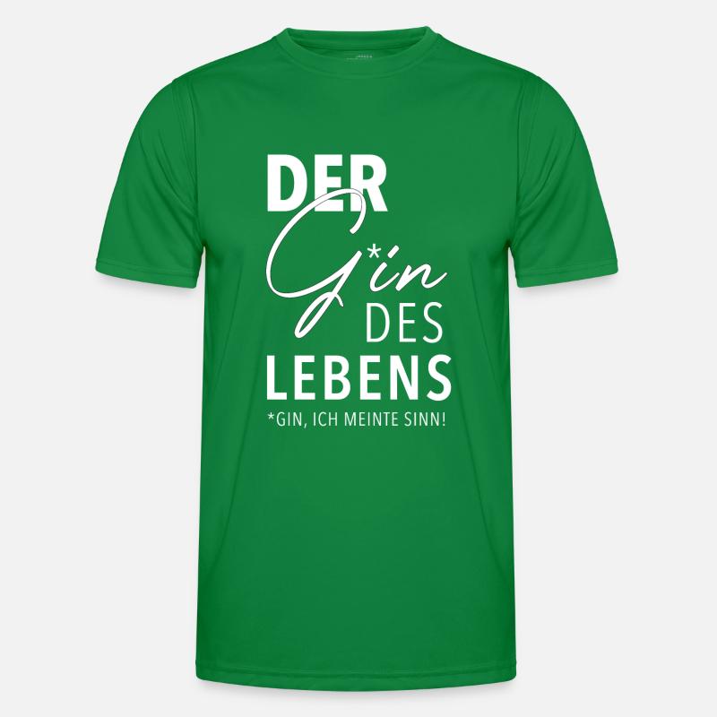 Der Gin des Lebens Männer Funktions-T-Shirt
