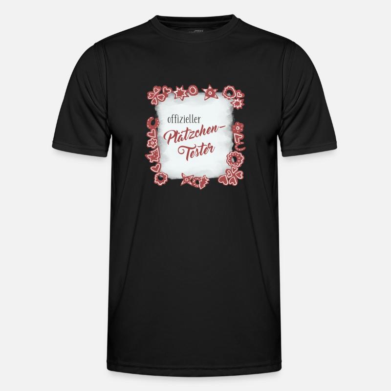 Offizieller Plätzchen Tester Männer Funktions-T-Shirt