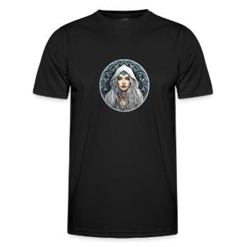 Goth Girl Gothic Mystisch Mittelalter Fantasie - Männer Funktions-T-Shirt - Schwarz - Vorne - AI Model Male 178 dark (178cm)