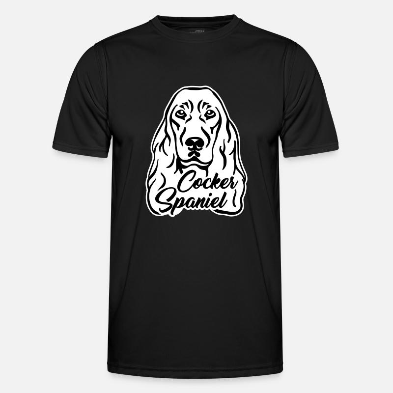 Cocker Spaniel - T-shirt sport Homme - noir