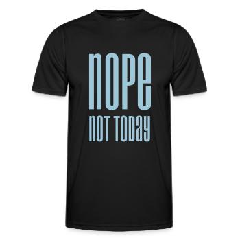 Nope not today - T-shirt sport Homme - noir - Devant - AI Model Male 178 dark (178cm)