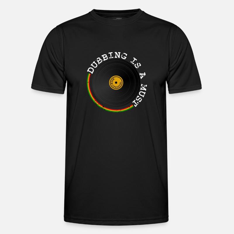 Dubbing - Männer Funktions-T-Shirt - Schwarz