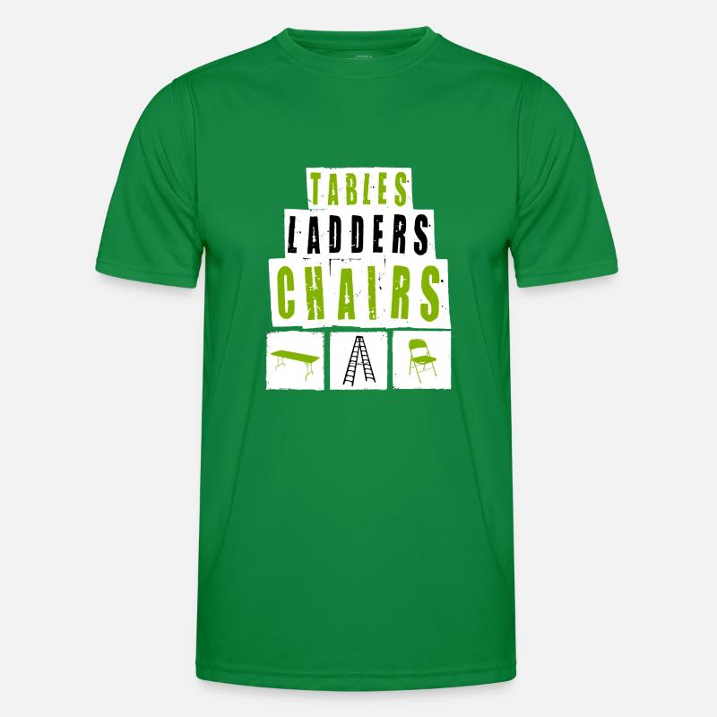 TABLES ÉCHELLES CHAISES Motif de lutte T-shirt sport Homme