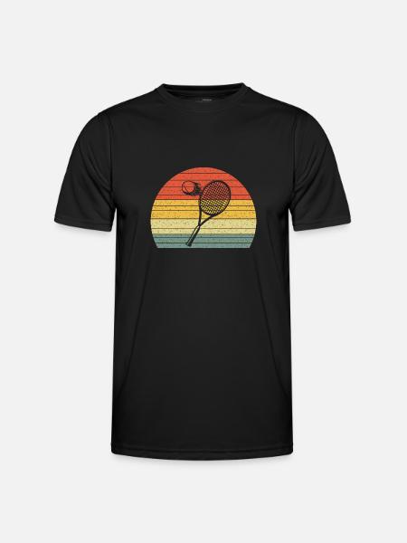 Tennis vintage retro - Men's Functional T-Shirt - black