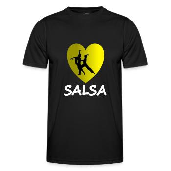 liebe Salsa tanzen Tanzpaar Salsa Tänzer Geschenk - Männer Funktions-T-Shirt - Schwarz - Vorne - AI Model Male 178 dark (178cm)