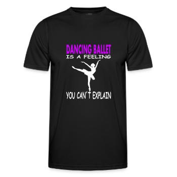 Ballet danse ballet danseur ballet danseur - T-shirt sport Homme - noir - Devant - AI Model Male 178 dark (178cm)