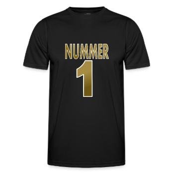 Number one number one number one gift - Men's Functional T-Shirt - black - Front - AI Model Male 178 dark (178cm)