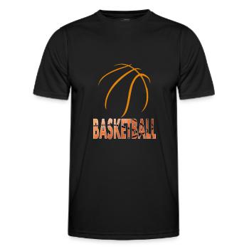 Basketballspieler Basketball spielen Geschenk - Männer Funktions-T-Shirt - Schwarz - Vorne - AI Model Male 178 dark (178cm)