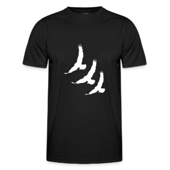 Bird Migration Flying Bird Birds Bird Species Gift - Men's Functional T-Shirt - black - Front - AI Model Male 178 dark (178cm)
