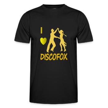 Discofox tanzen Discofox-Tänzer Tanzpaar Geschenk - Männer Funktions-T-Shirt - Schwarz - Vorne - AI Model Male 178 dark (178cm)