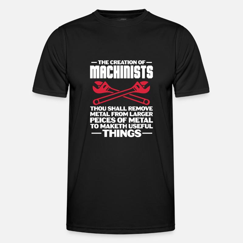 Machinist – CNC Programmer Funny Professional - Men's Functional T-Shirt - black