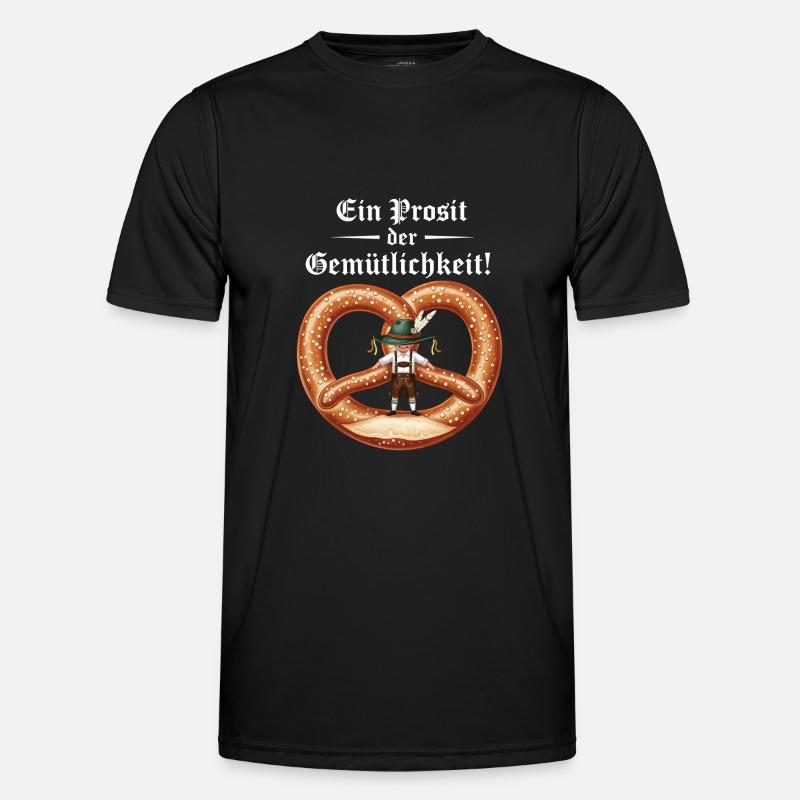 Ein Prosit der Gemütlichkeit ! - Männer Funktions-T-Shirt - Schwarz