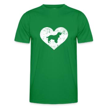 Cocker Spaniel - T-shirt sport Homme - vert - Devant - AI Model Male 178 dark (178cm)