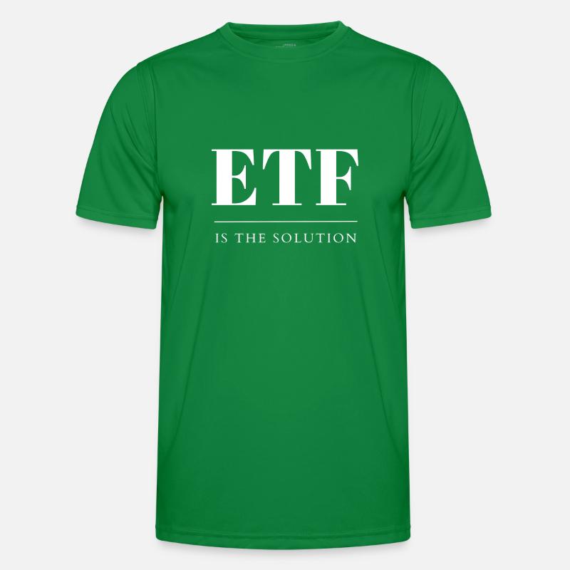 ETF Solution Index Funds Savings Investment Equity Funds Men's Functional T-Shirt
