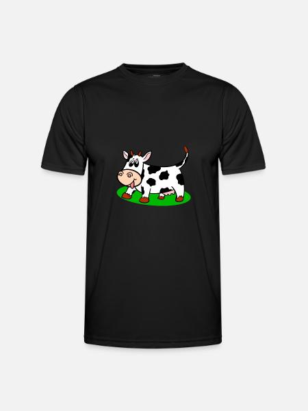 cow - Men's Functional T-Shirt - black