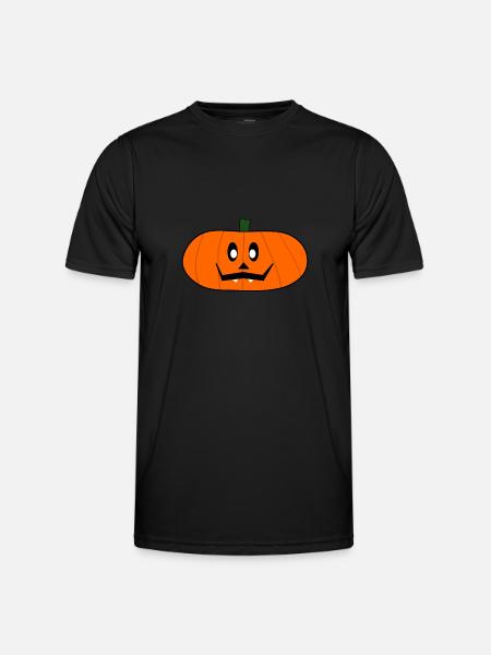 HALLOWEEN. PUMPKIN. HALLOWEEN PUMPKIN - Men's Functional T-Shirt - black