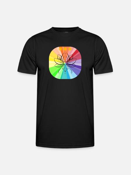 Lotus Stars - Men's Functional T-Shirt - black