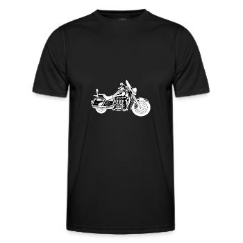 Motorrad Rocket 3 Touring Bike sw - Männer Funktions-T-Shirt - Schwarz - Vorne - AI Model Male 178 dark (178cm)
