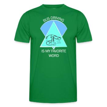 Bus Busfahrer Schulbus Autobus Busfahrerin - Männer Funktions-T-Shirt - Kelly Green - Vorne - AI Model Male 178 dark (178cm)