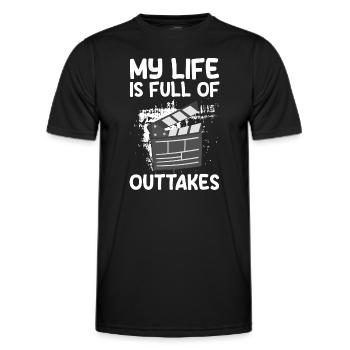 Schauspieler Drama Regie Musical - Männer Funktions-T-Shirt - Schwarz - Vorne - AI Model Male 178 dark (178cm)
