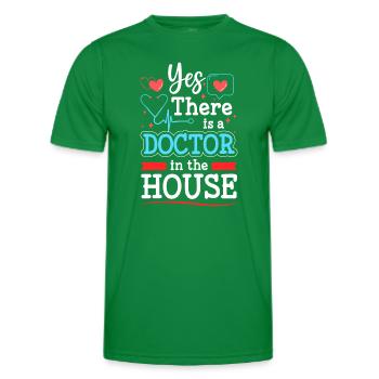 Doctor Student Pain - Men's Functional T-Shirt - kelly green - Front - AI Model Male 178 dark (178cm)