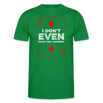 Jeu de cartes Gambling Blackjack All In - T-shirt sport Homme - vert - Devant - AI Model Male 178 dark (178cm)