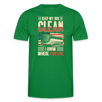 Fahrer Beruf Arbeit Kraftfahrer - Männer Funktions-T-Shirt - Kelly Green - Vorne - AI Model Male 178 dark (178cm)