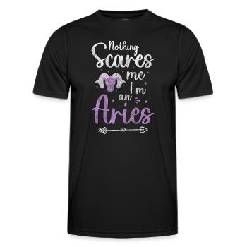 Horoscope Astrologie Minerva - T-shirt sport Homme - noir - Devant - AI Model Male 178 dark (178cm)