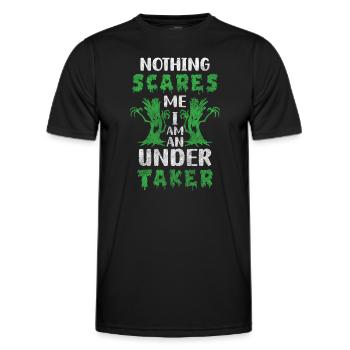Bestatter Beerdigung Sarg Berufung - Männer Funktions-T-Shirt - Schwarz - Vorne - AI Model Male 178 dark (178cm)