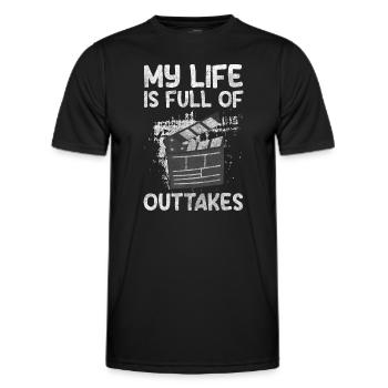 Schauspieler Schauspiel Regie - Männer Funktions-T-Shirt - Schwarz - Vorne - AI Model Male 178 dark (178cm)