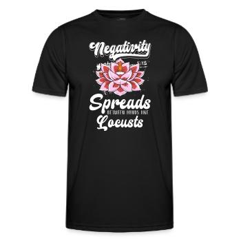 Entspannung Frieden Spirituell - Männer Funktions-T-Shirt - Schwarz - Vorne - AI Model Male 178 dark (178cm)