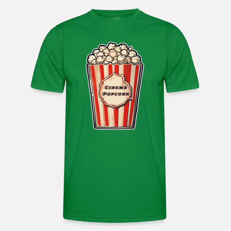 Kino Popcorn Männer Funktions-T-Shirt