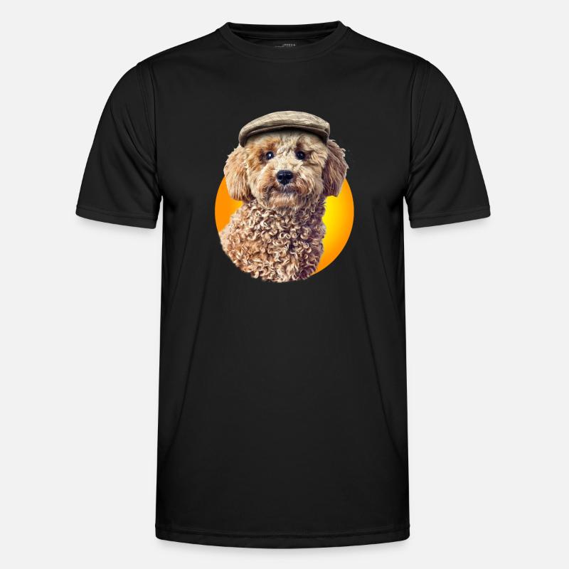 Poodle Pepe with cap Men's Functional T-Shirt