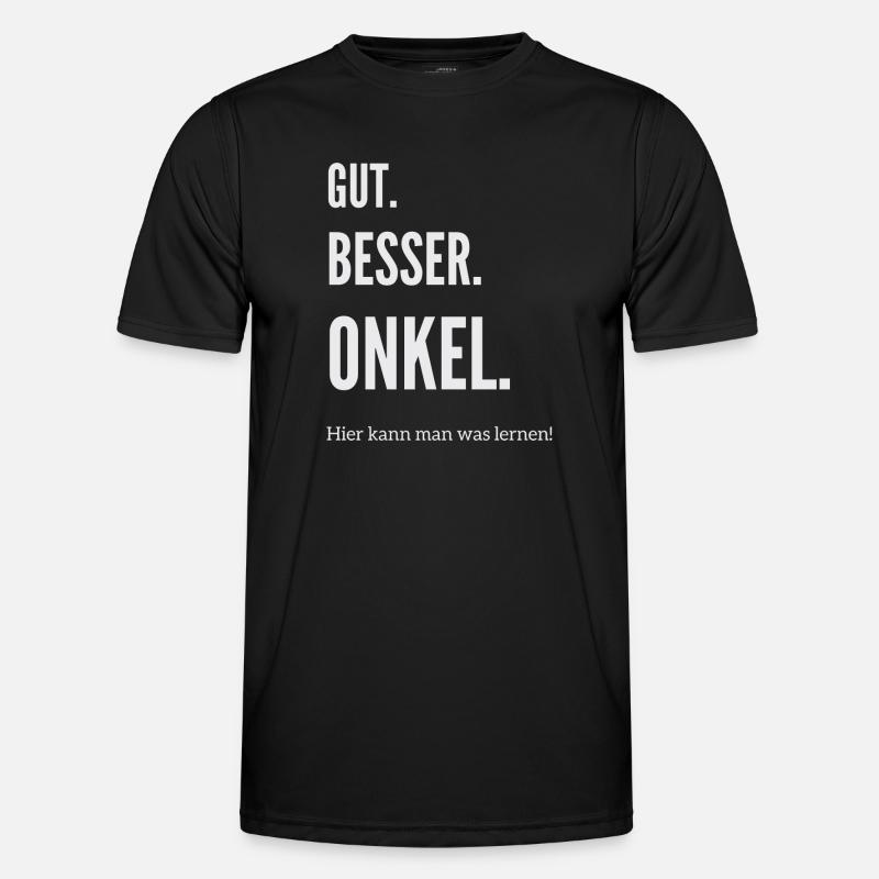 Der beste Onkel - Männer Funktions-T-Shirt - Schwarz