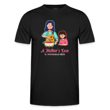 Muttertag Liebe Design - Männer Funktions-T-Shirt - Schwarz - Vorne - AI Model Male 178 dark (178cm)