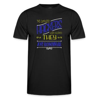 blagues crypter déclaration bday glitch - T-shirt sport Homme - noir - Devant - AI Model Male 178 dark (178cm)