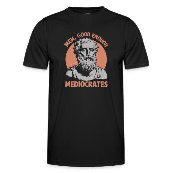 Entspannt durch Philosophie - Männer Funktions-T-Shirt - Schwarz - Vorne - AI Model Male 178 dark (178cm)